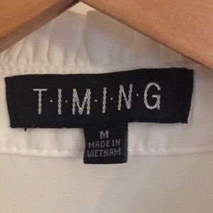Timing Tops - VINTAGE STYLE Tie Neck Blouse Timing Tops - VINTAGE STYLE Tie Neck Blouse